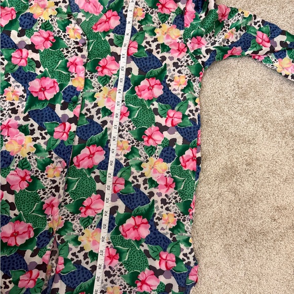 Vintage Victoria's Secret Silk Floral Top Gold Label Sleep Shirt Women's Size S - Picture 8 of 8